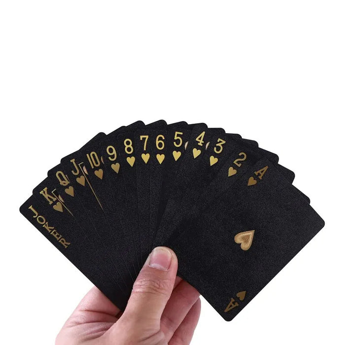 Black Color Playing Cards PETPVC Game