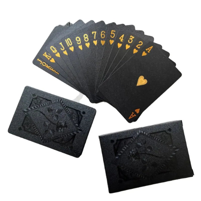 Black Color Playing Cards PETPVC Game