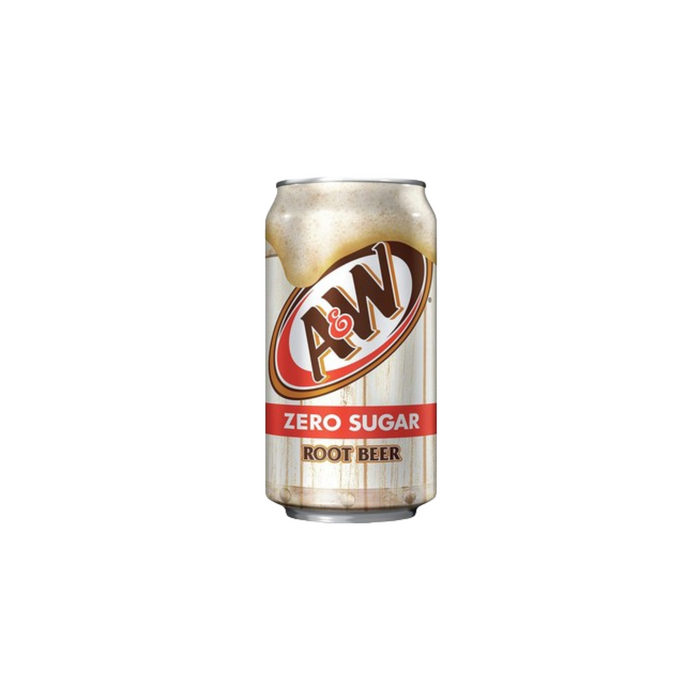 Cerveza de raíz A&amp;W sin azúcar - Estados Unidos (355 ml)