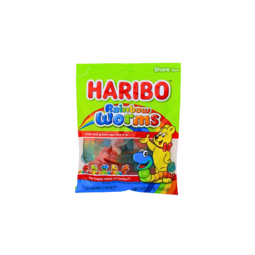 Haribo Rainbow Worms - USA (5 oz) - 24HR Snacks-snacks 24 hours near me in canada from around the world- unique snacks and falvours