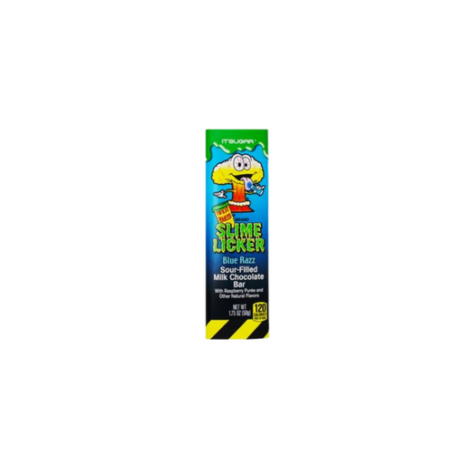 Toxic Waste Slime Licker Chocolate Bar Blue Razz - USA (1.75 Oz) - 24HR Snacks-snacks 24 hours near me in canada from around the world- unique snacks and falvours