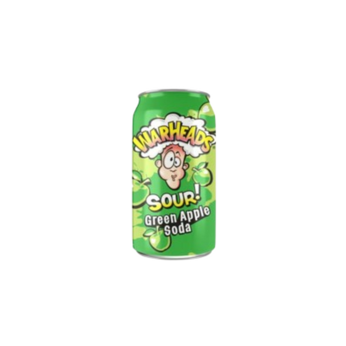 Warheads Sour Soda Green Apple - USA (355 ml)