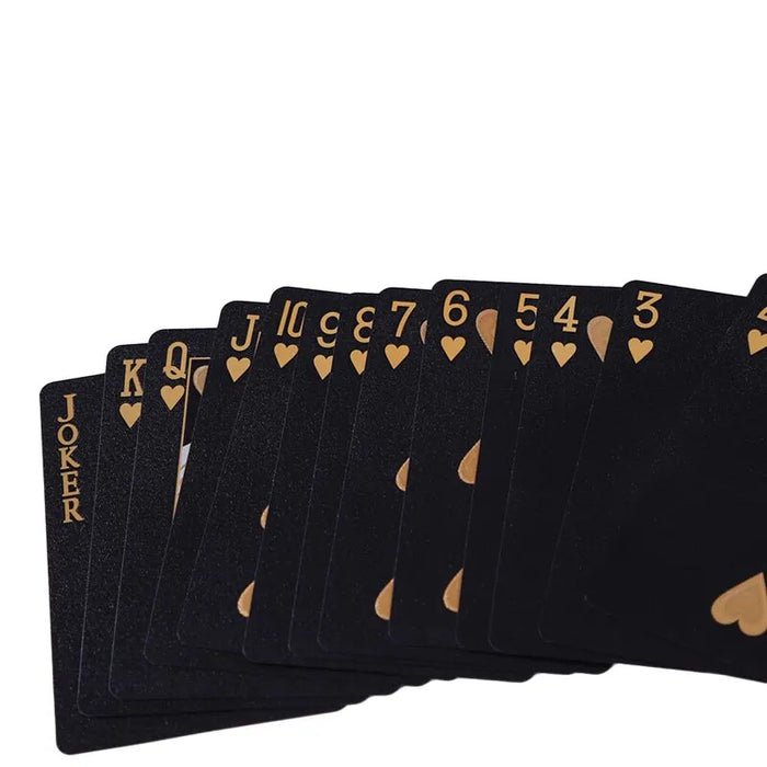 Black Color Playing Cards PETPVC Game